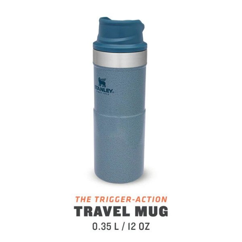 Stanley Classic The Trigger-Action Travel Mug 0.35 LT (Hammertone Ice)